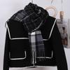 Thick Warm Long Tassel Scarves Windproof Women Wrap Shawls Casual Winter Plaid Scarf