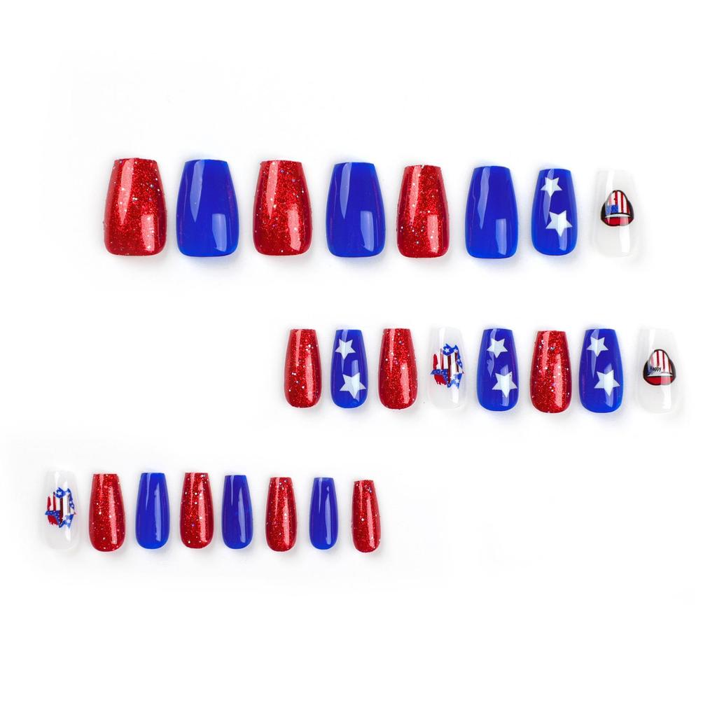 Independence Day Ballet Press-On Nails - Finished Manicure Nail Tips