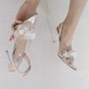 Fashion Street Style Pointed Toe Women Pumps Sexy Clear Perspex High Heels Shoes Designer Wedding Banquet Sandals Zapatos De Mujer