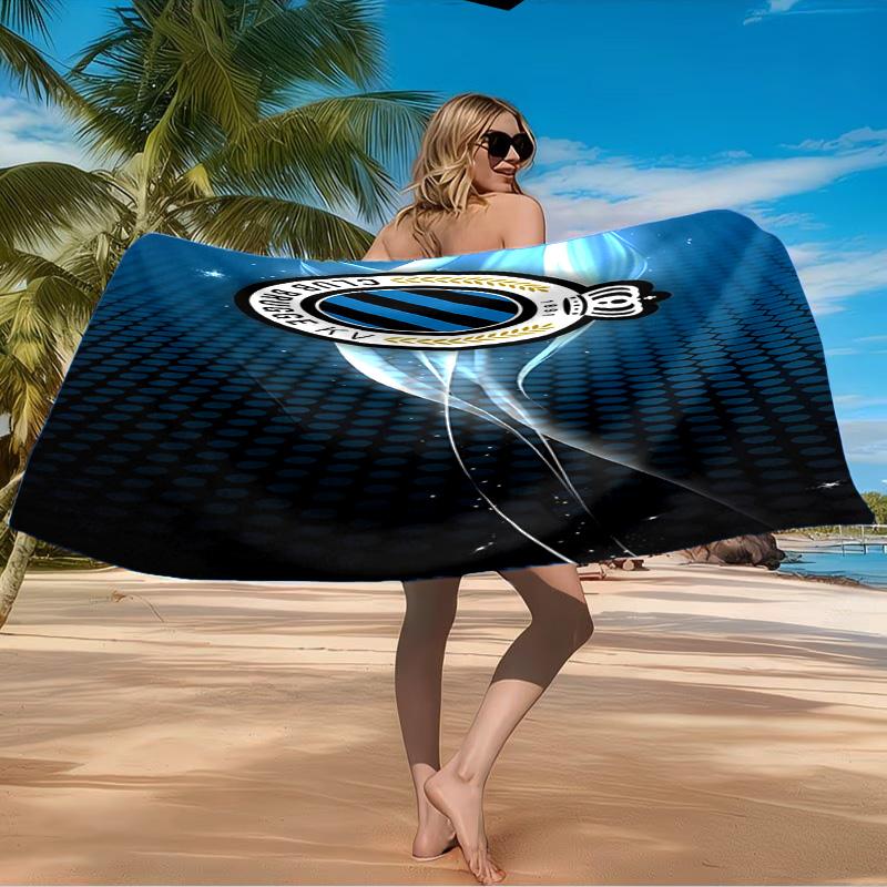 Golden Club Atletico Emblem Beach Towel Microfiber Beach Towel, Lightweight and Quick-Dry, for Summer Travel, Swimming Pool Fan Birthday Gift