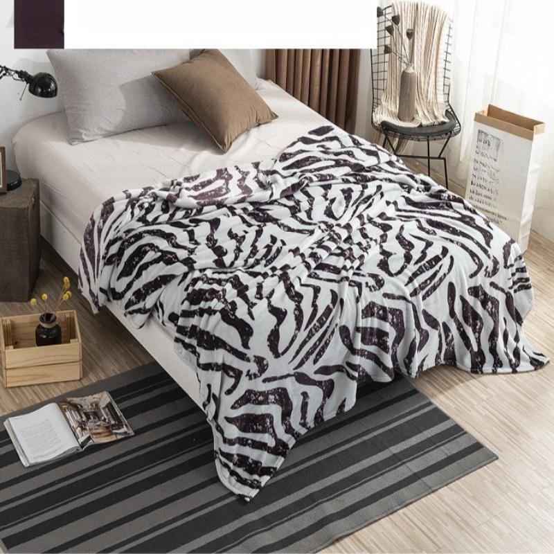 Solid Color Blanket Flannel Blanket Soft Bedsheet Air Conditioning Cover Blanket Double-sided Flannel All Season Coral Fleece Blanket