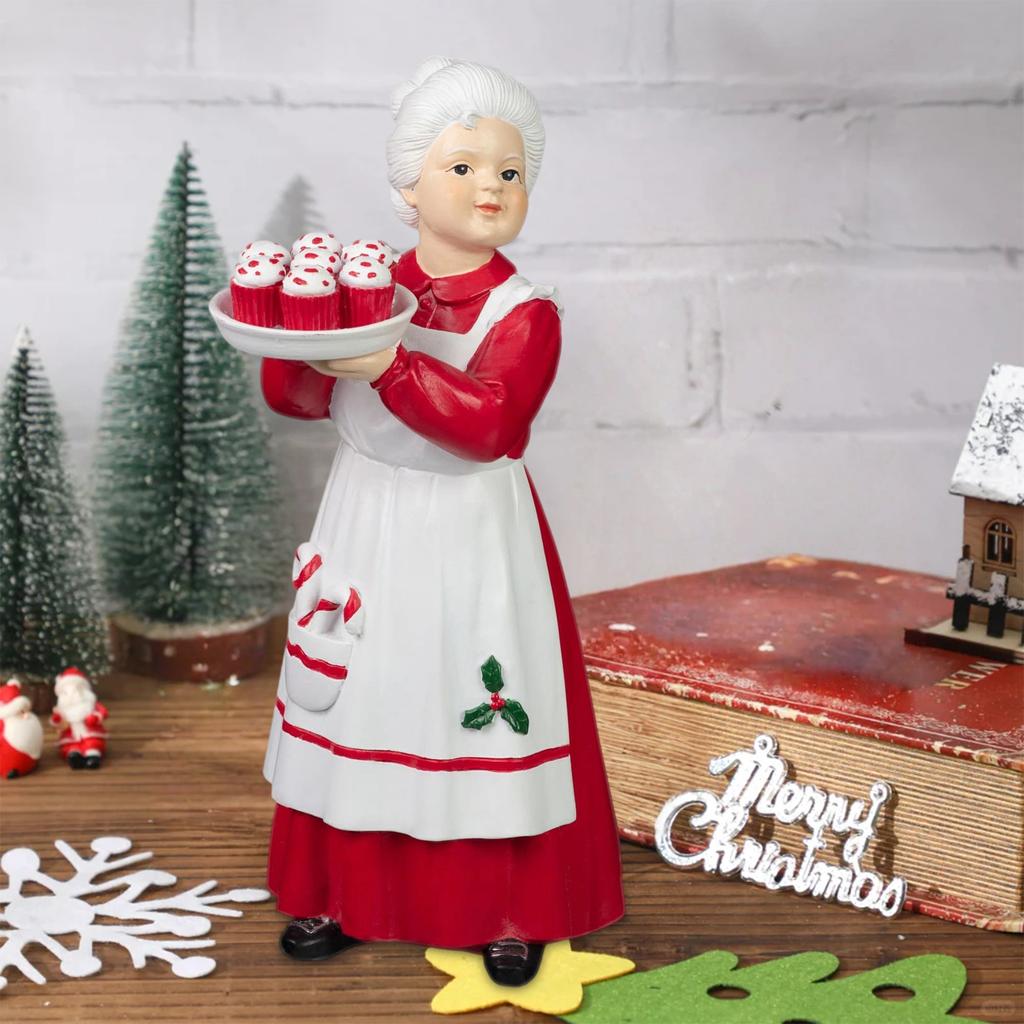 Claus Holding Cupcakes Ornament