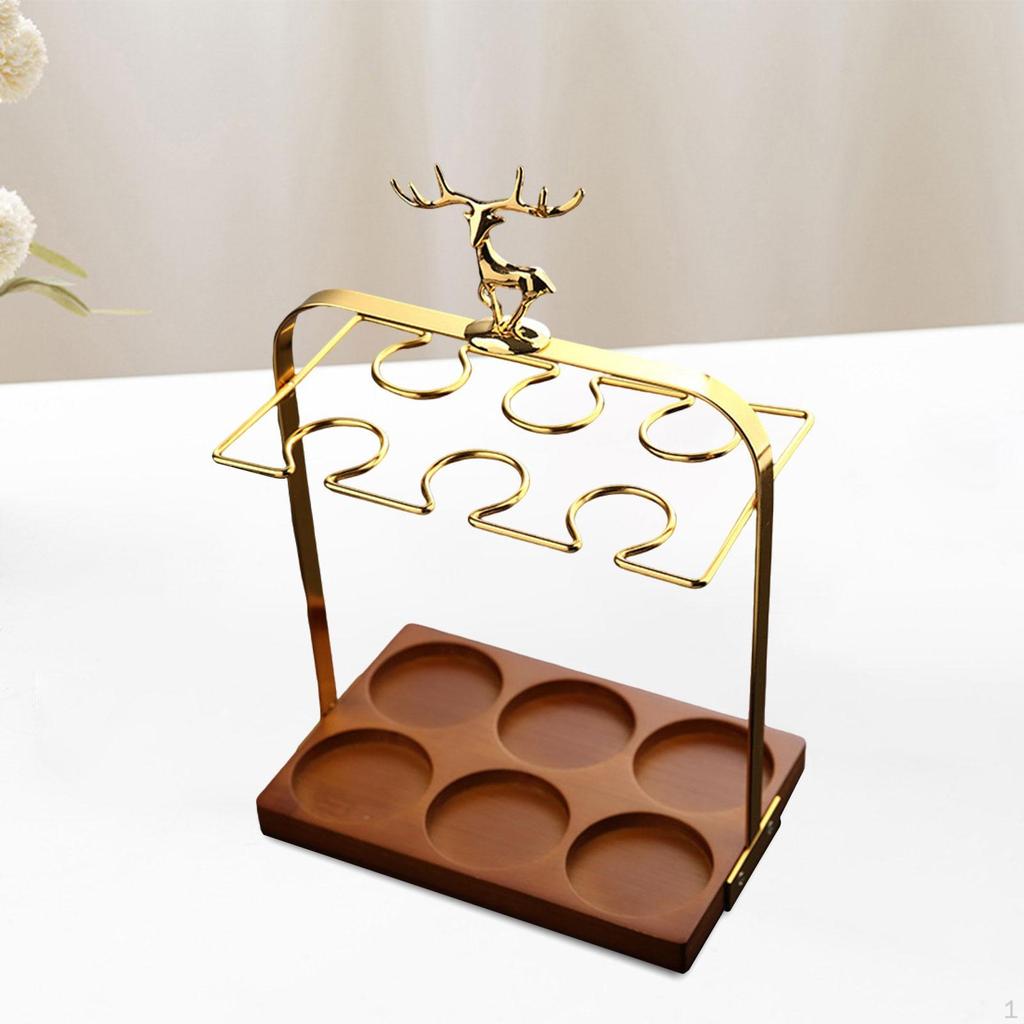 Wein Glas Display Rack Glaswaren Organizer Tasse Halter Schnaps für Kaffee
