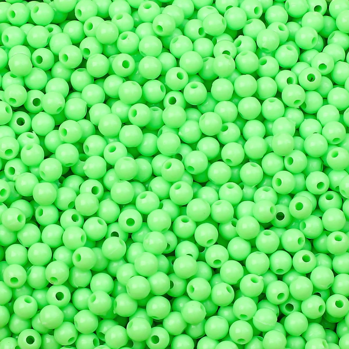 

900 шт. Акриловые бусины Однотонные Круглые Свободные Разделительные бусины для Изготовления Ювелирных Изделий DIY Браслеты Ожерелье желто-зеленый