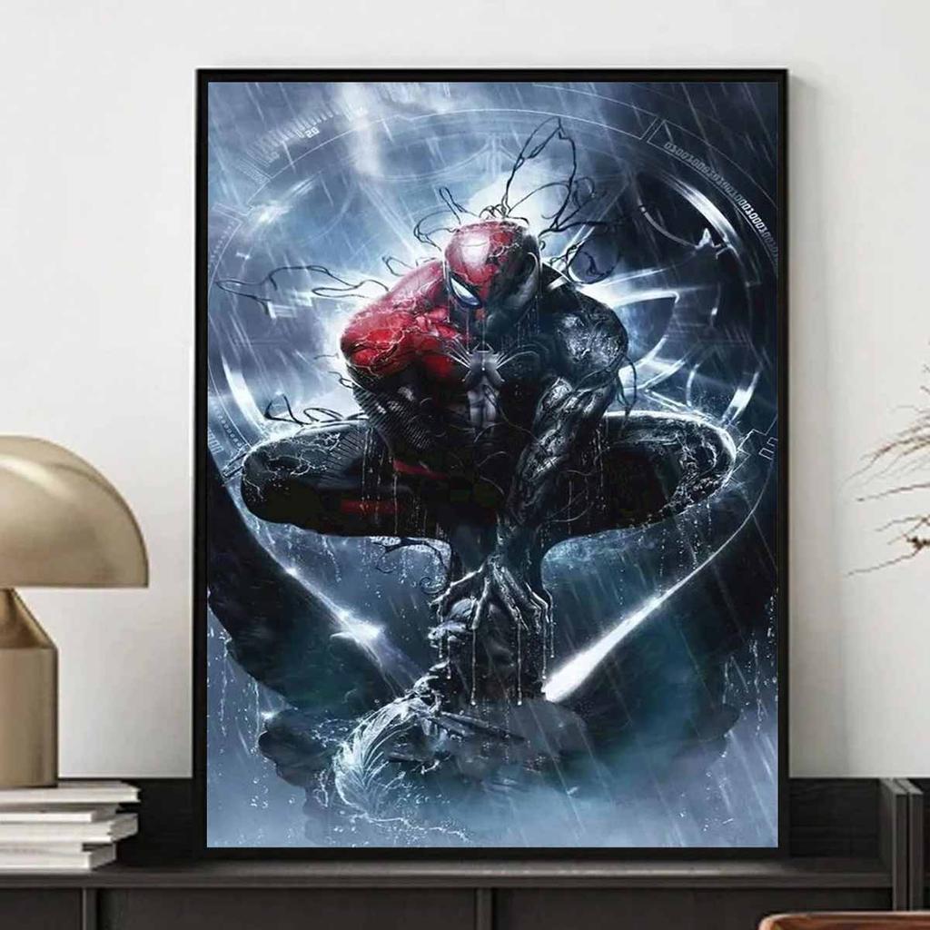 Full Round Diamond Painting Spider-man and Venom Art Rhinestone Picture Mosaic DIY 5D Cross Stitch Embroidery Home Decoration