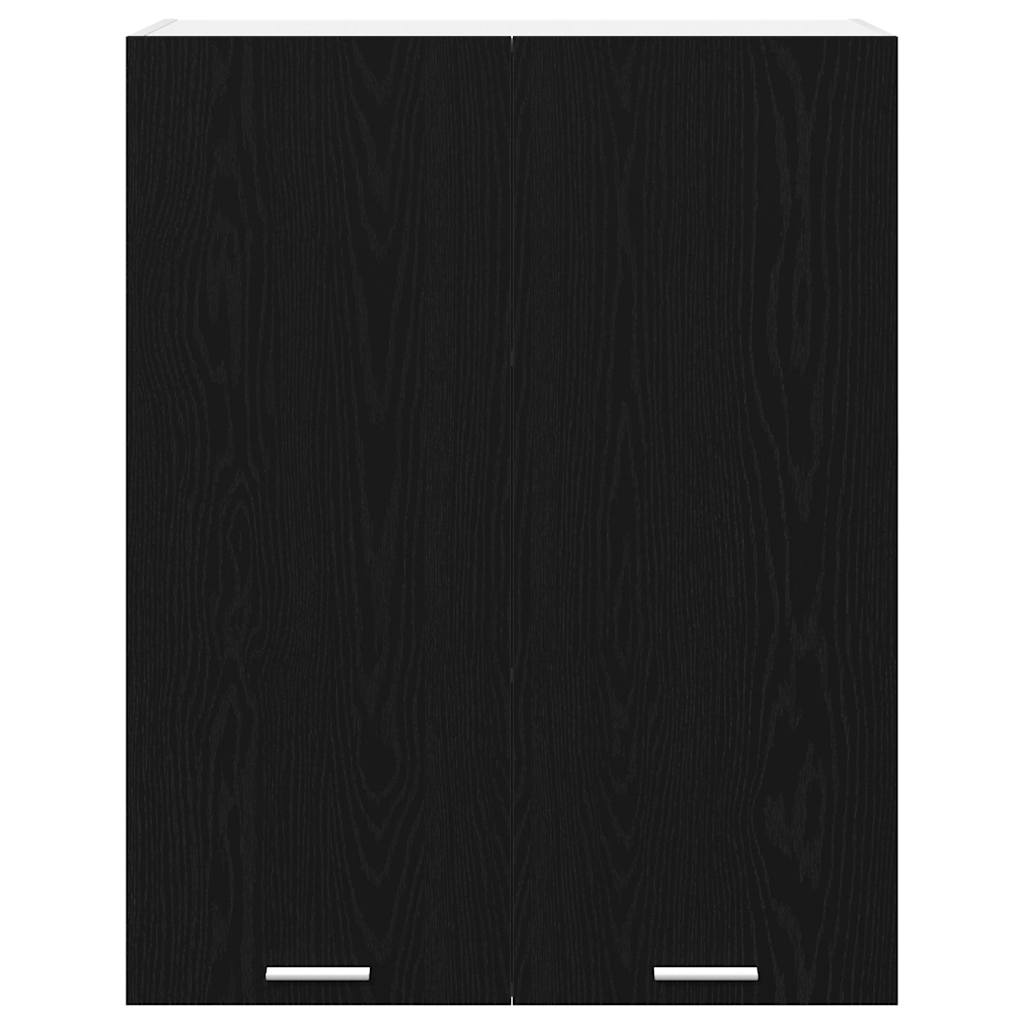 Hanging Cabinet with Storage Black Oak Effect 80 X 31 X 100 Cm