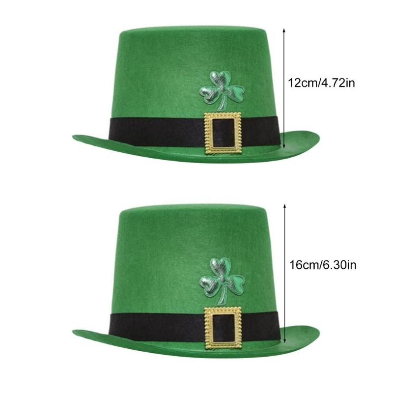 Festival Grön Hatt Platt Topphatt Karnevaler Festlig Hatt StPatrick Helgdekoration
