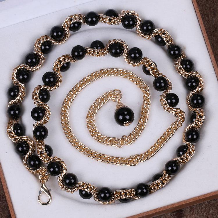 Women's Plus Size Pearl Waist Chain for Dresses