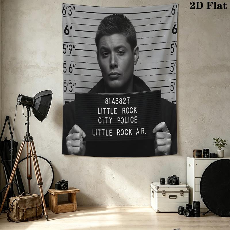 Dean Winchester Wall Tapestry Aesthetic Wall Hanging Printed Fabric Blanket Decorative Tapestries For Bedroom Living Room Home Decor