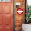 2D Flat 1pc Warning Aluminum Decoration Plaque, "Accès Interdit Propriété Privée" Lettering Sign, Gate Security Decor, Yard Security Decor, Home