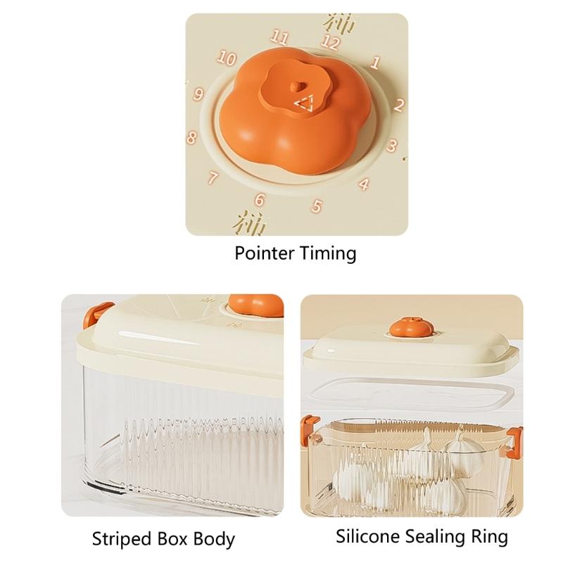 Clear Stackable Storage Jars Secure Seals Designs Space Saving Kitchen Organization