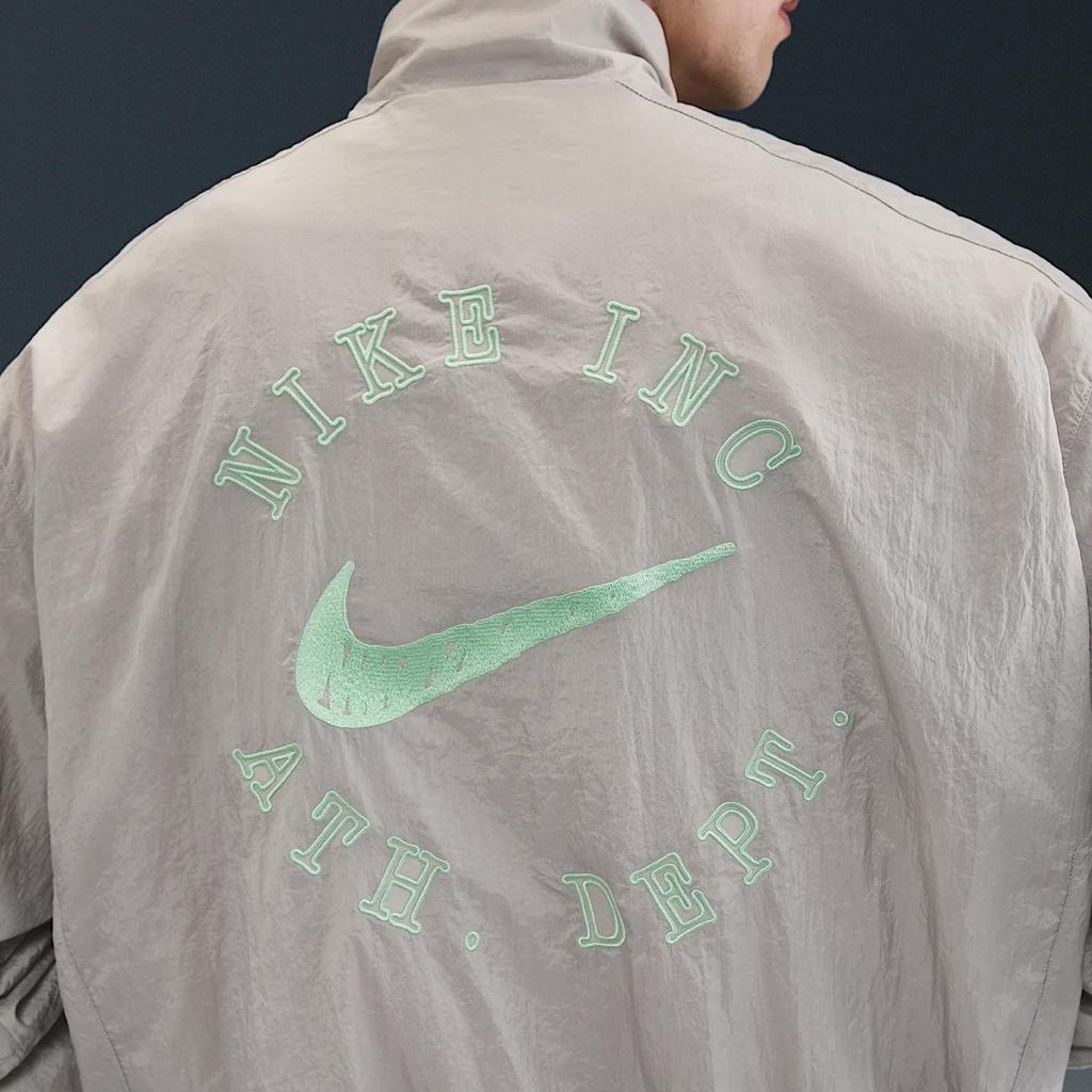 Nike Clubswoosh Mode Vielseitig Beliebt Bequem Stehkragenjacke Herrenjacke Grau HV6918-009