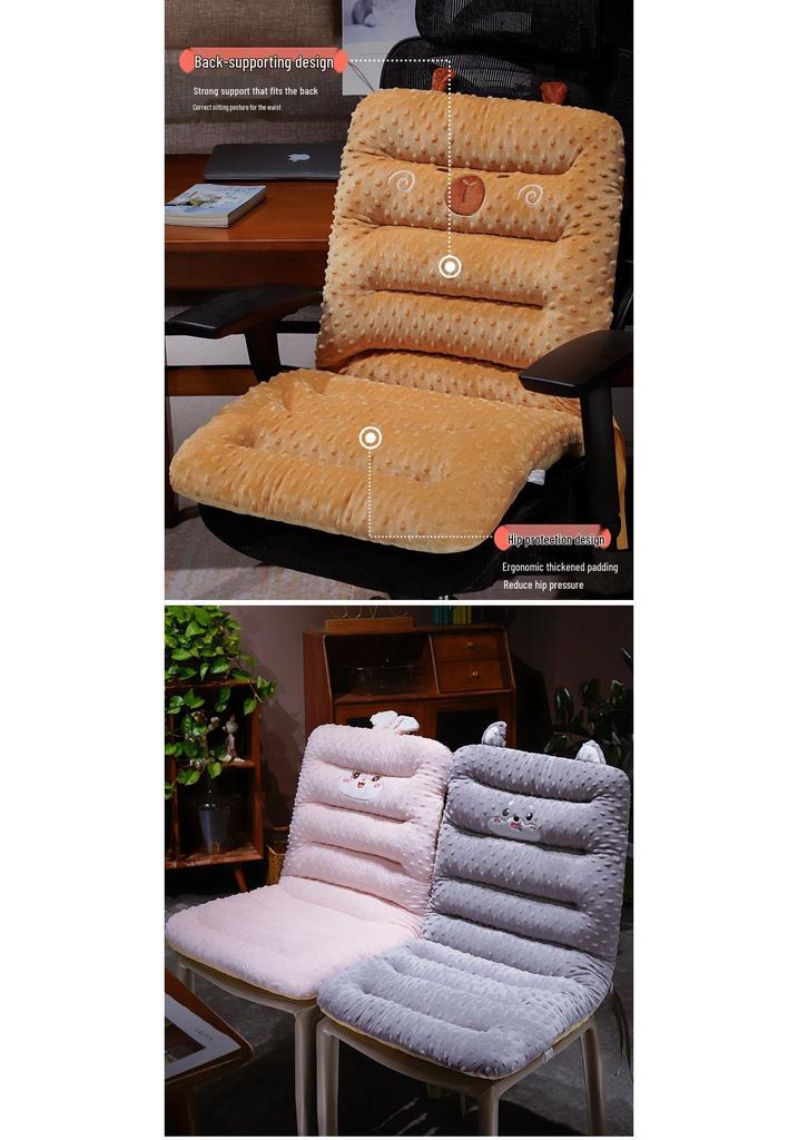 Cartoon Bubble Toast Seat Cushions: Front/Rear Car, Office, Dormitory, Long-Sitting Chair, Lumbar Support