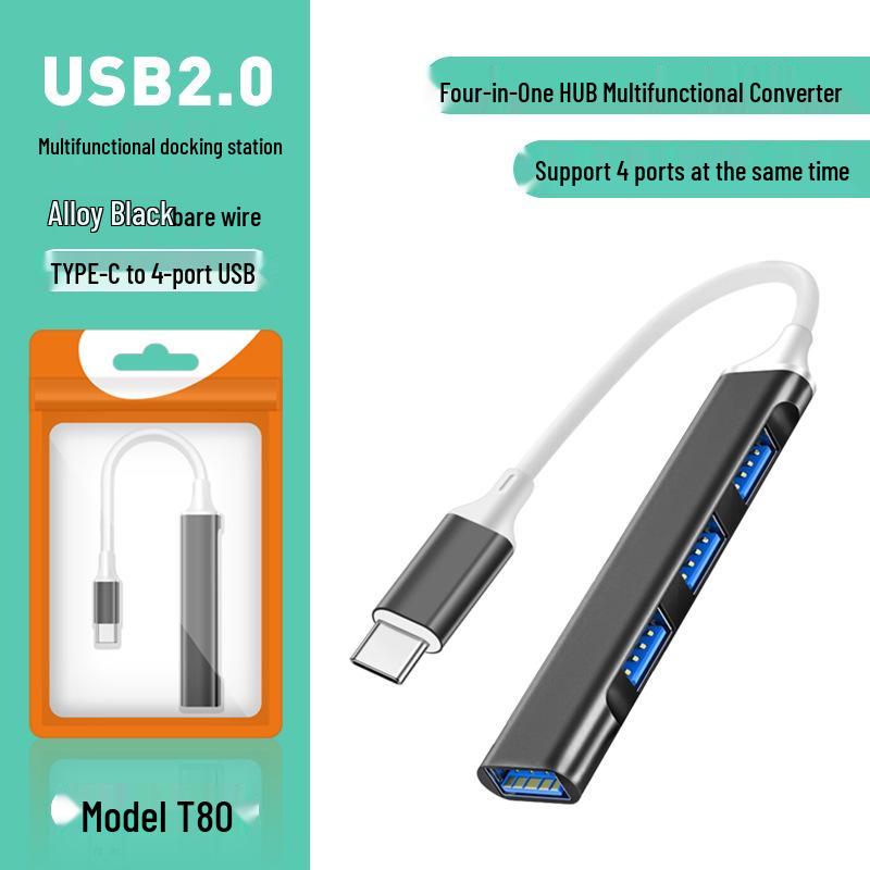 

4-in-1 USB-C Multi-Function Docking Station Splitter Hub