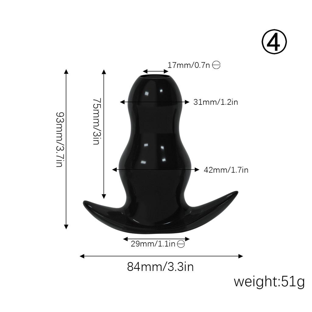 Silicone Anal Plug Anal Plug G Point Back Court Male And Female Hollow 5Size