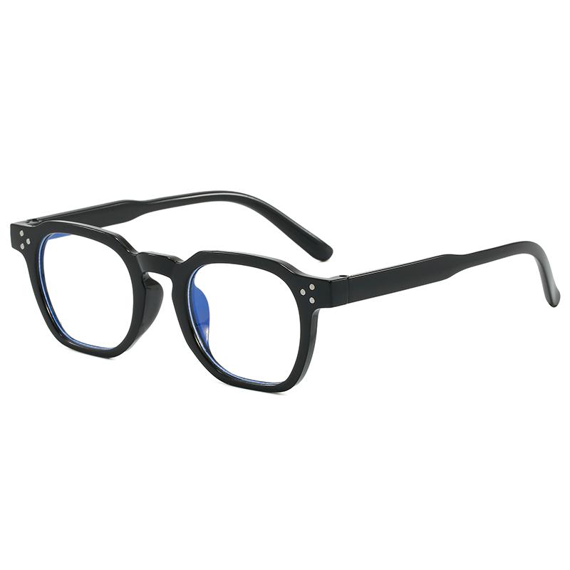 Simple Square Plastic Flat Light Glasses for Men and Women Fashion Trend Anti Blue Light Reading Eyewear