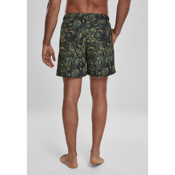 Short - Urban Classic - Paisley - Marron - 100% coton - Coupe Regular