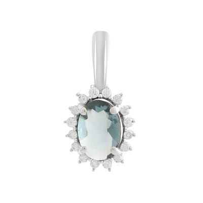 Silver Pendant with London Blue Topaz 0.746ct (2188544)