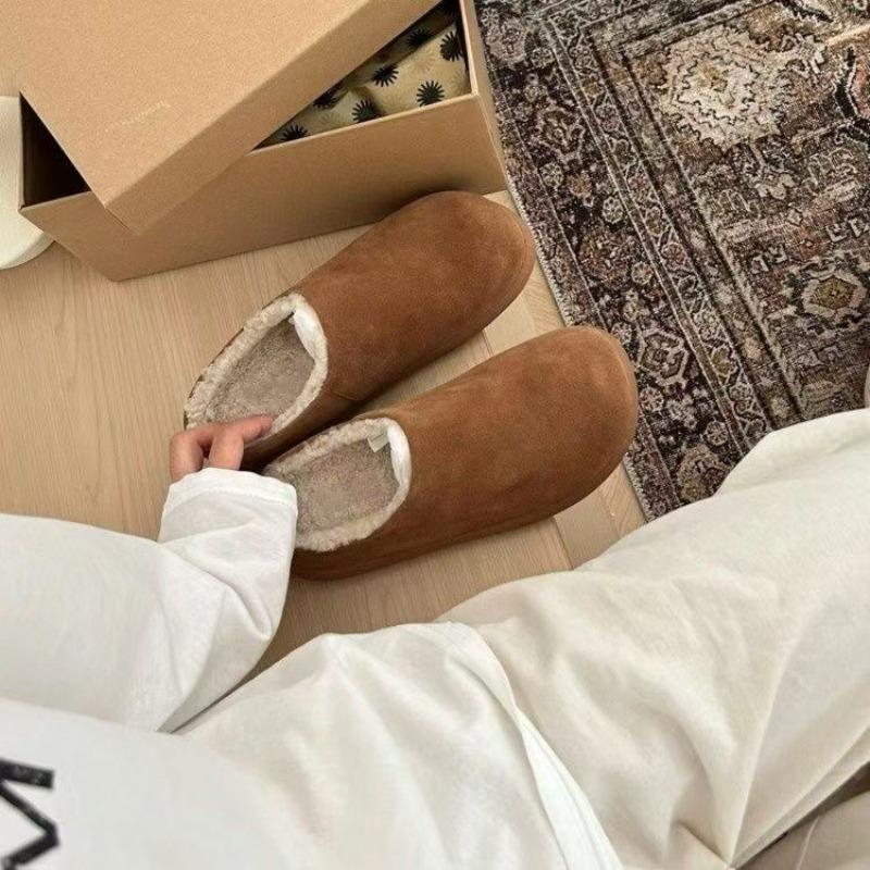 Ugly Cute Ugly Cute Potato Slippers Women's Autumn and Winter New Versatile Outer Wear Bag Head Chestnut Slippers