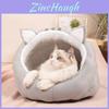 Wholesale Cat Ear Slippers Nest Four Seasons Universal Semi-enclosed Cat House Pet Cat Supplies Winter Warm Cat Nest