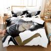 Comfortable Anime Print Bedding Set With Duvet Cover And Pillowcases Single Twin Full Queen King Sizes For Adults And Kids