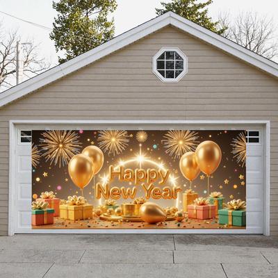 New Year Photo Prop Shiny Elements Festive Backdrop New Year Decor Backdrop Lightweight Material Festive Event Background