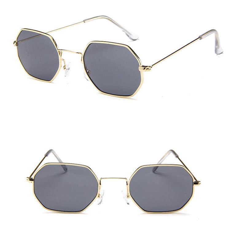 Fashion Men Hexagon And Women Square Sunglasses With Stylish Mirror Finish And Clear Glasses