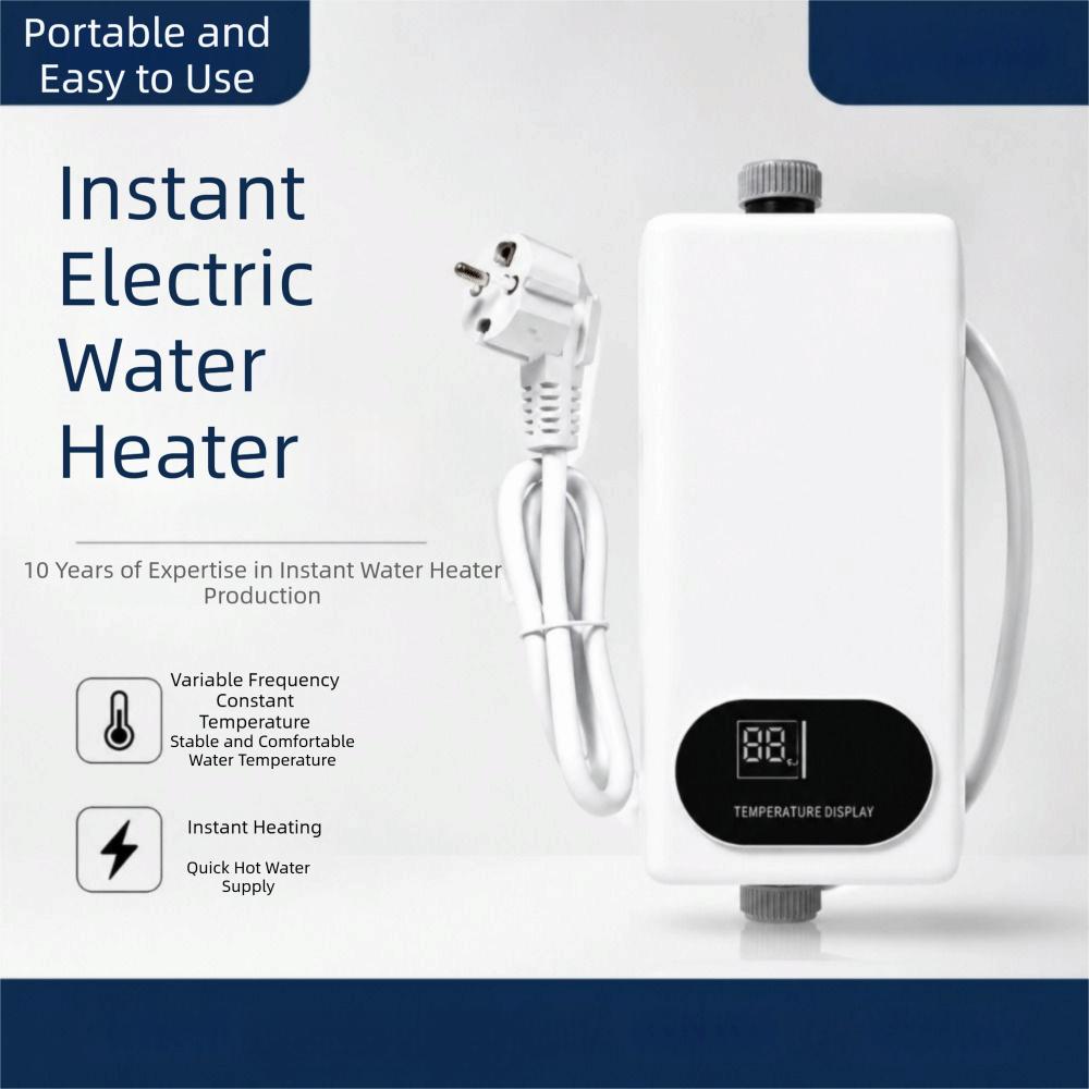 Instant Hot Water Instant Water Heater Digital Display Tankless Water Heater Shower Heating