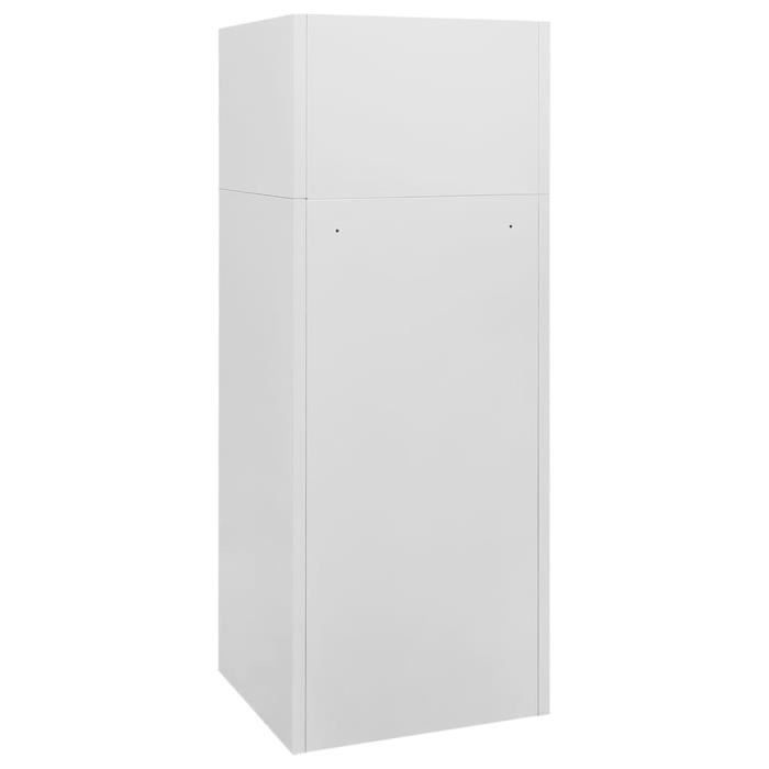 Saddle Cabinet Light Grey 53x53x140 Cm Steel