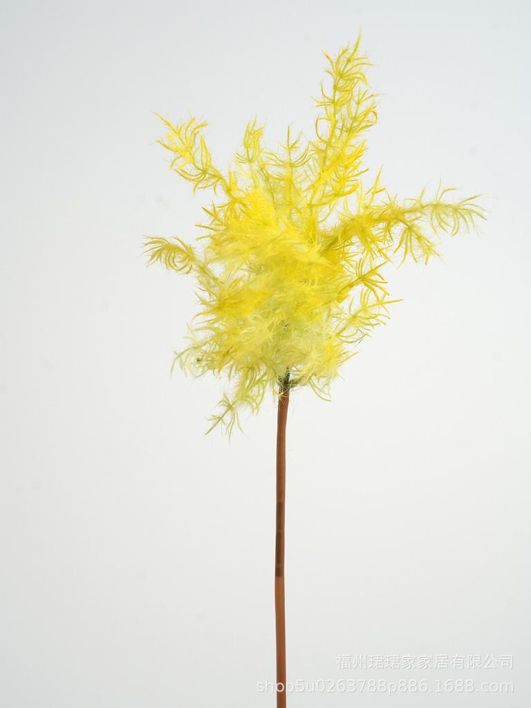 Autumn Red Artificial Cotinus Spray Flocked Artificial Smoke Tree Stem for Rustic Fall Decor Home Wedding Floral Arrangement