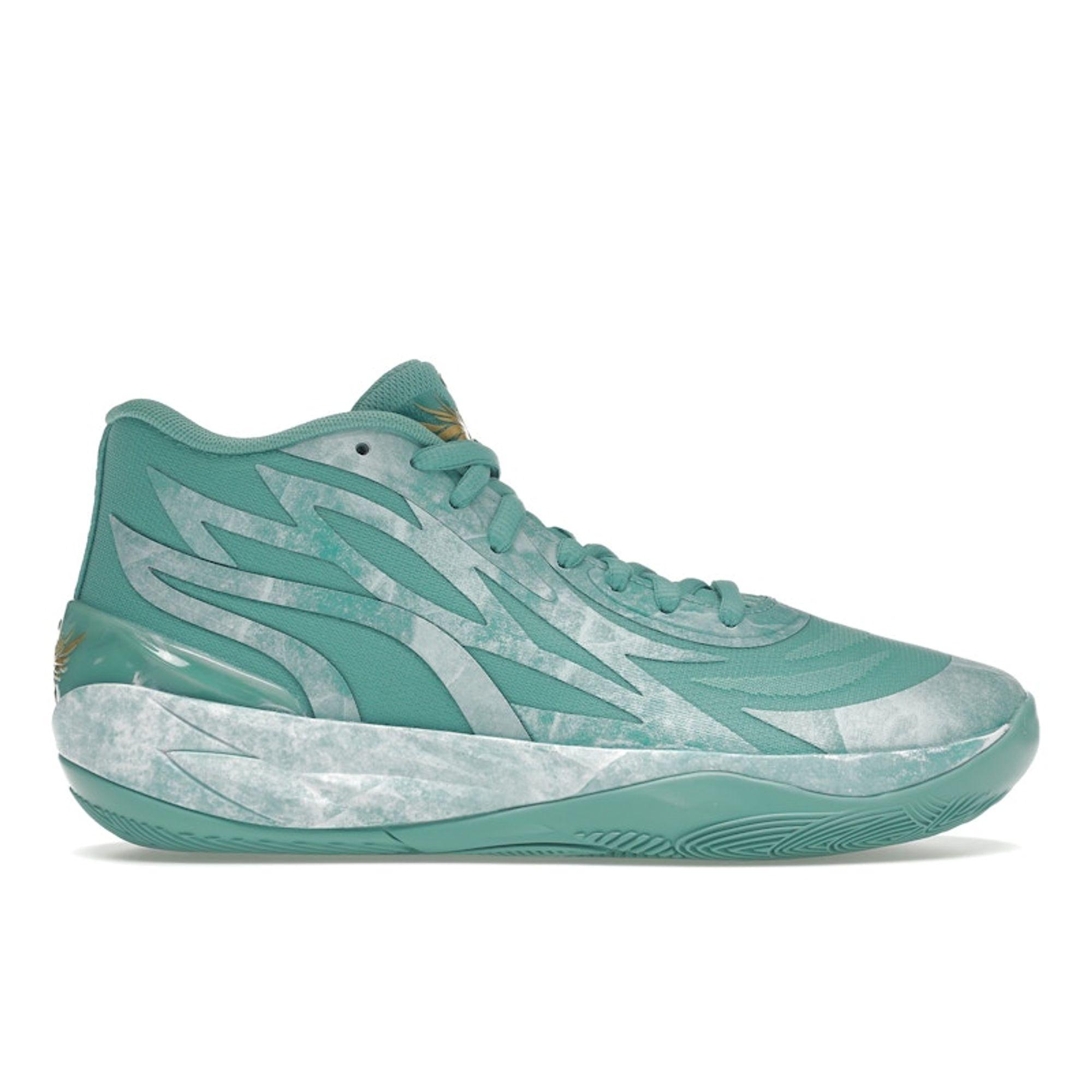 Puma MB.02 Giada Sneakers Unisex Verde Lago-Verde Puma-Team-Oro 378284-01 cm