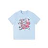 Guochao American pure cotton short-sleeved t-shirt women's new design sense niche loose large size fat mm cartoon top