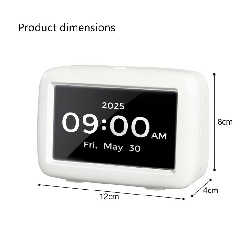 Auto Updating Seasonal Time Instrument With 5 Recurring Alarms Big Screen Information Storage Great For Cognitive Health Individuals