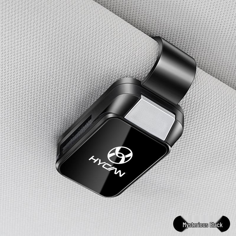 Hecheng A06 Car Glasses Holder: Two-Way Clip, Sun Visor & Sunglasses Holder Z03 007