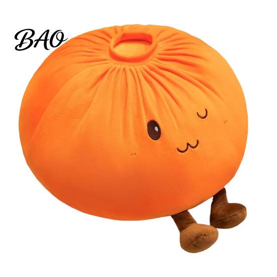 Plüsch-Knödelkissen Niedliches Wurfkissen, Weiches gefülltes Essensspielzeug für Kinder Erwachsene, Verspieltes Geschenk Dekorative Cartoon-Brötchenkissen Schlafzimmer Sofa Wohnzimmer