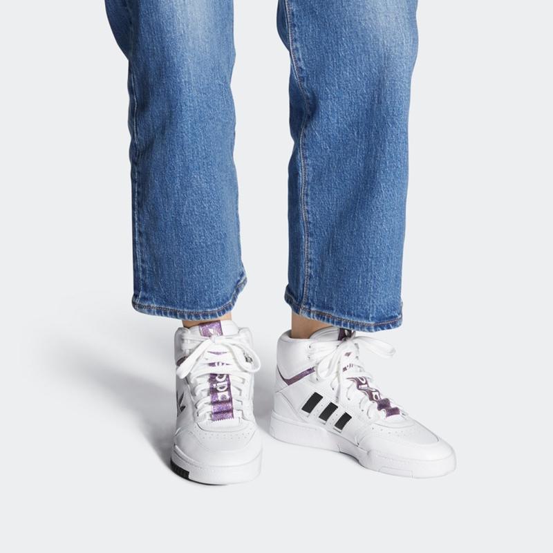 adidas Drop Step Xl 'White Purple' Women's Sneakers FY3225