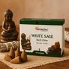 White Sage Backflow Incense Cones, 10 Pack Aromatica