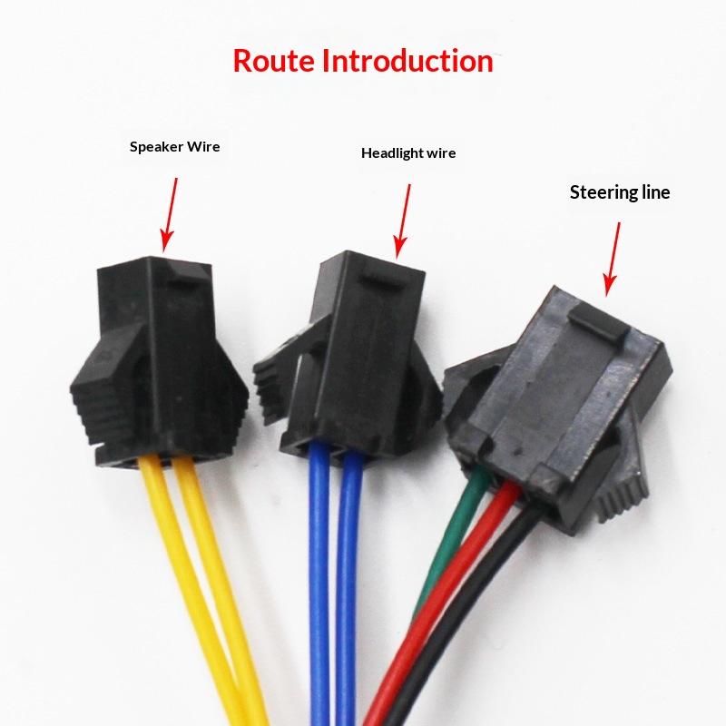 1/3Pcs Motorcycle Accessories 3In1 E-Bike Light On-Off Switch Horn Turn Signal Switches For Motorcycle Handlebar Switch
