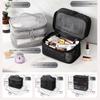 FLORPERRY Makeup Mesh Storage Large Capacity Cosmetic Makeup Toiletry Vanity Ultra Travel Business Cosmetic Gray Pouch, Bag, Pouch, Bag, Bag, Pouch,