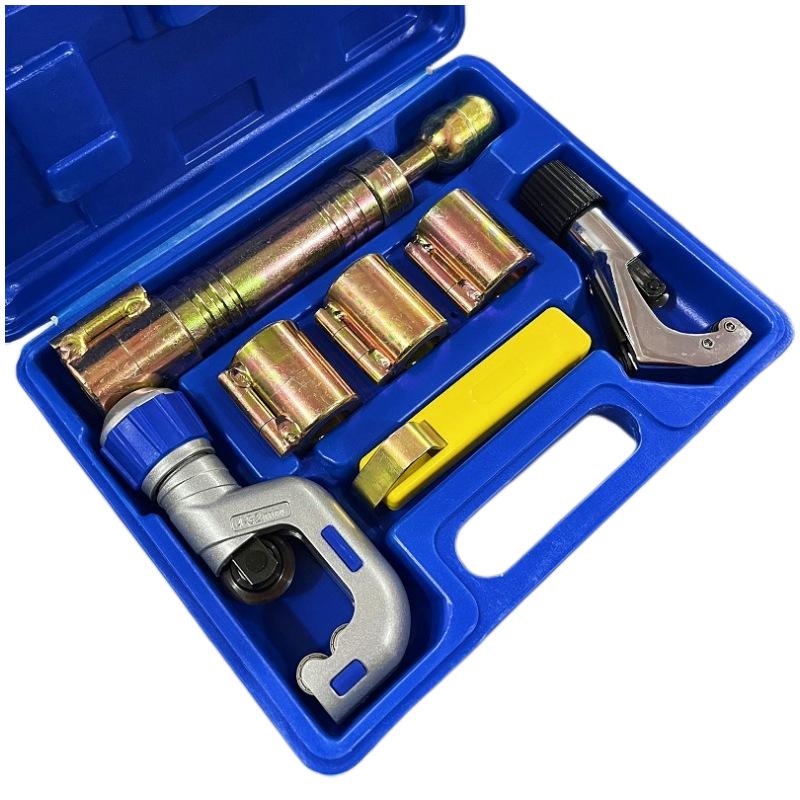Set di strumenti per bordatura per tubi corrugati in acciaio inossidabile per pressatura dei bordi (3/8", 1/2", 3/4", 1")