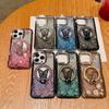 Secret Garden Glitter Butterfly Holder for iPhone16 Mobile Phone Case Lens Drill 17promax Electroplating Soft Case