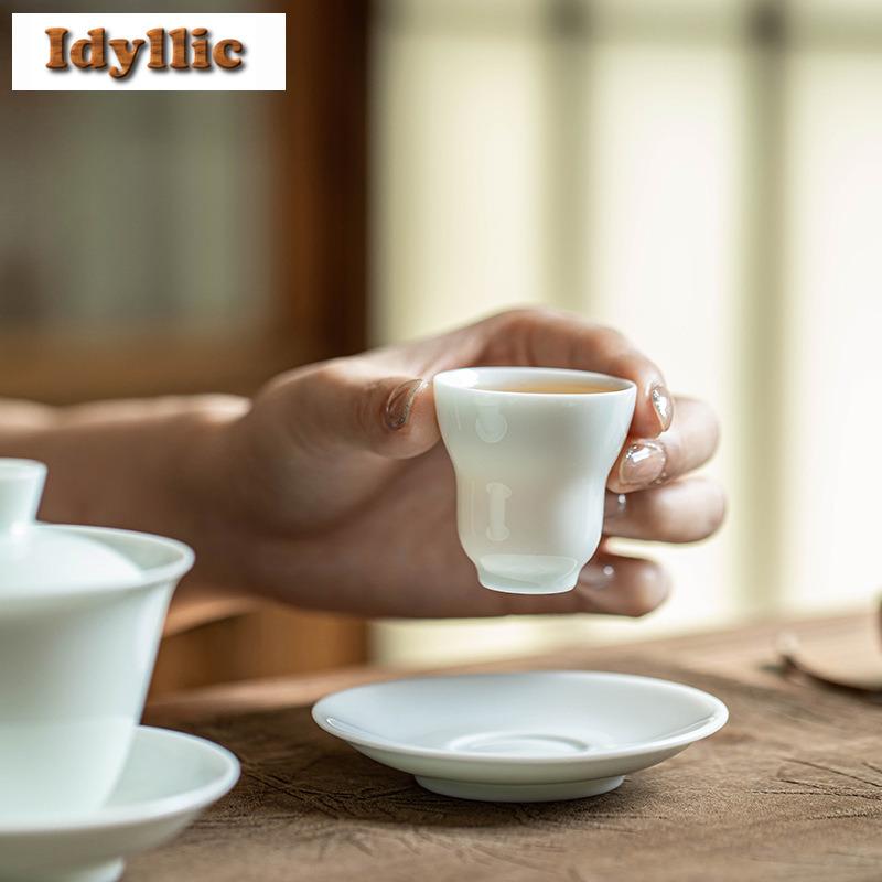 2 pz/lotto Tazza da tè a forma di zucca Blu Nebbioso Ciotola da tè Estetica Bella Tazza da tè Tazza per degustazione del tè Tazza per aromi Set da tè Tazze da maestro Jianzhan 25ml
