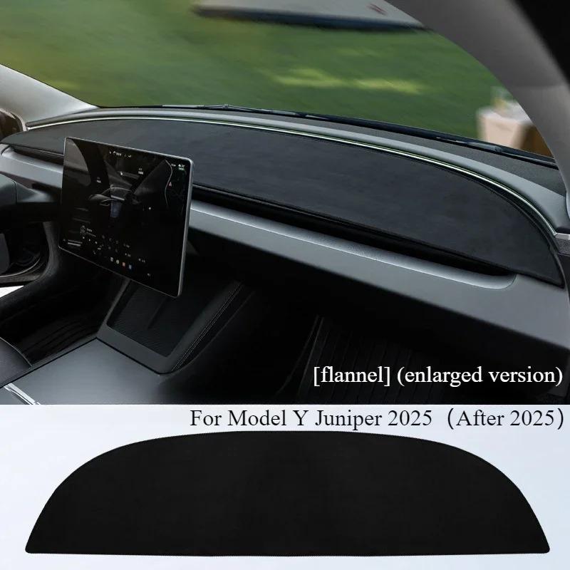 Anti-UV Dashboard Cover for Tesla Model Y/Y Juniper 2025 Center Console Accessories Dash Mat Protector Pad Sunshade Accessories