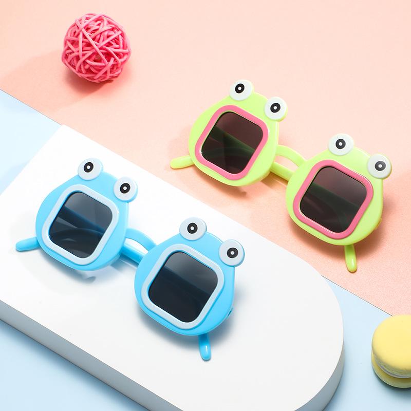 7335 Children'S Funny Frog-Shaped Sunglasses, Cute Baby Boys And Girls Cartoon Sunglasses Fashion Glasses