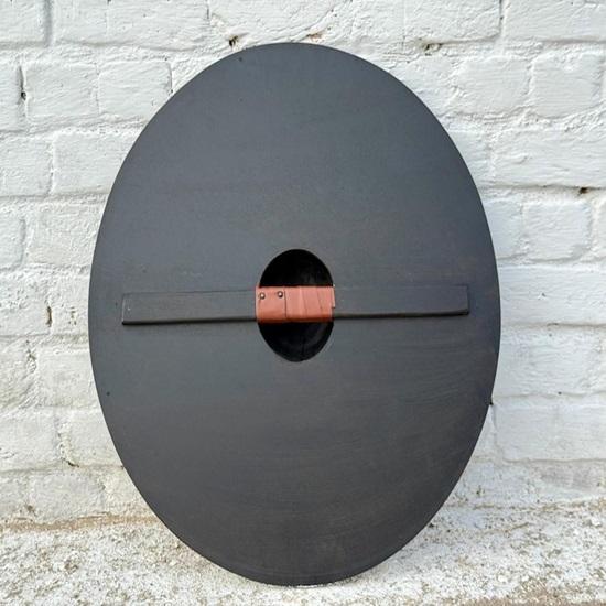 Handmade Viking Wooden Shield Tribal Raven Design, Norse LARP Cosplay