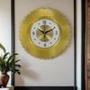 Decorative New Creative Wall Clock Vintage Gold Living Room Clocks European Interior Reloj De Pared Decor Home Decorations