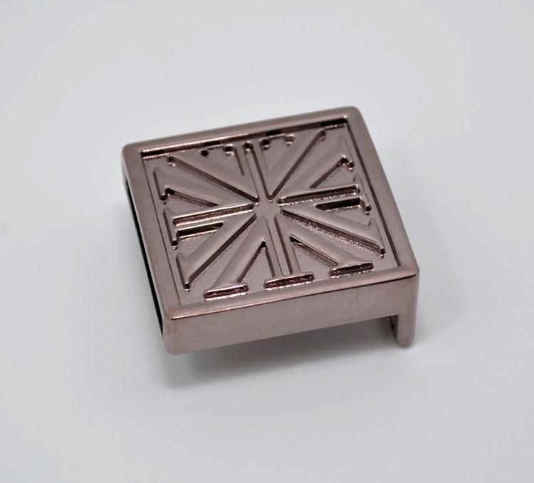 Men s Stylish Square Zinc Alloy Skateboard Buckle K398