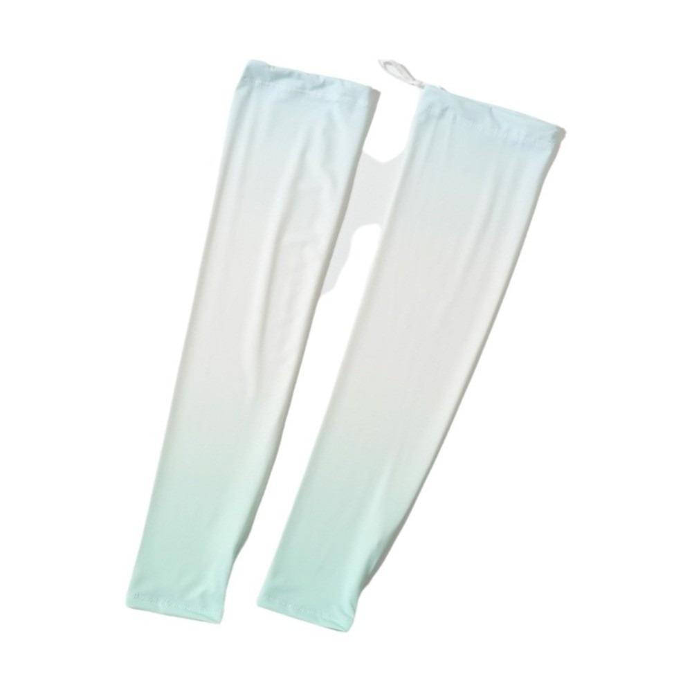 Pulling Rope Ice Silk Arm Sleeves Gradient Color Cycling Arm Cover Sunscreen Arm Sleeves  Ladies