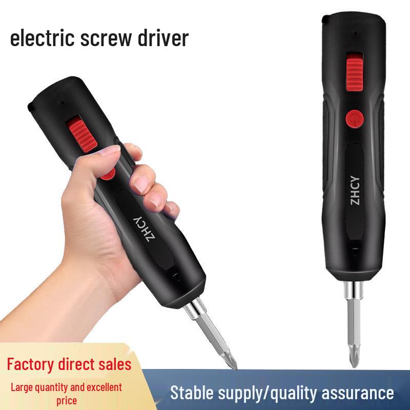 Rechargeable Multi-functional Electric Screwdriver Gun: Mini Household Tool with Lithium Battery.