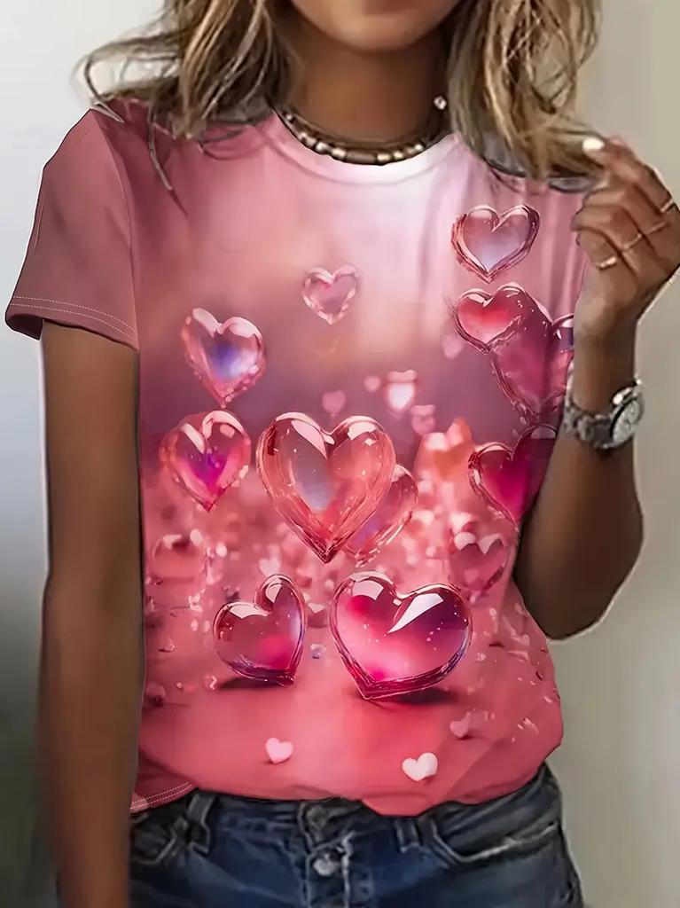 Women's Fruit T-Shirts Summer Strawberry 3D Printed O-Neck Short Sleeve T Shirt Y2k Harajuku Tees Tops Female Pullovers Clothing